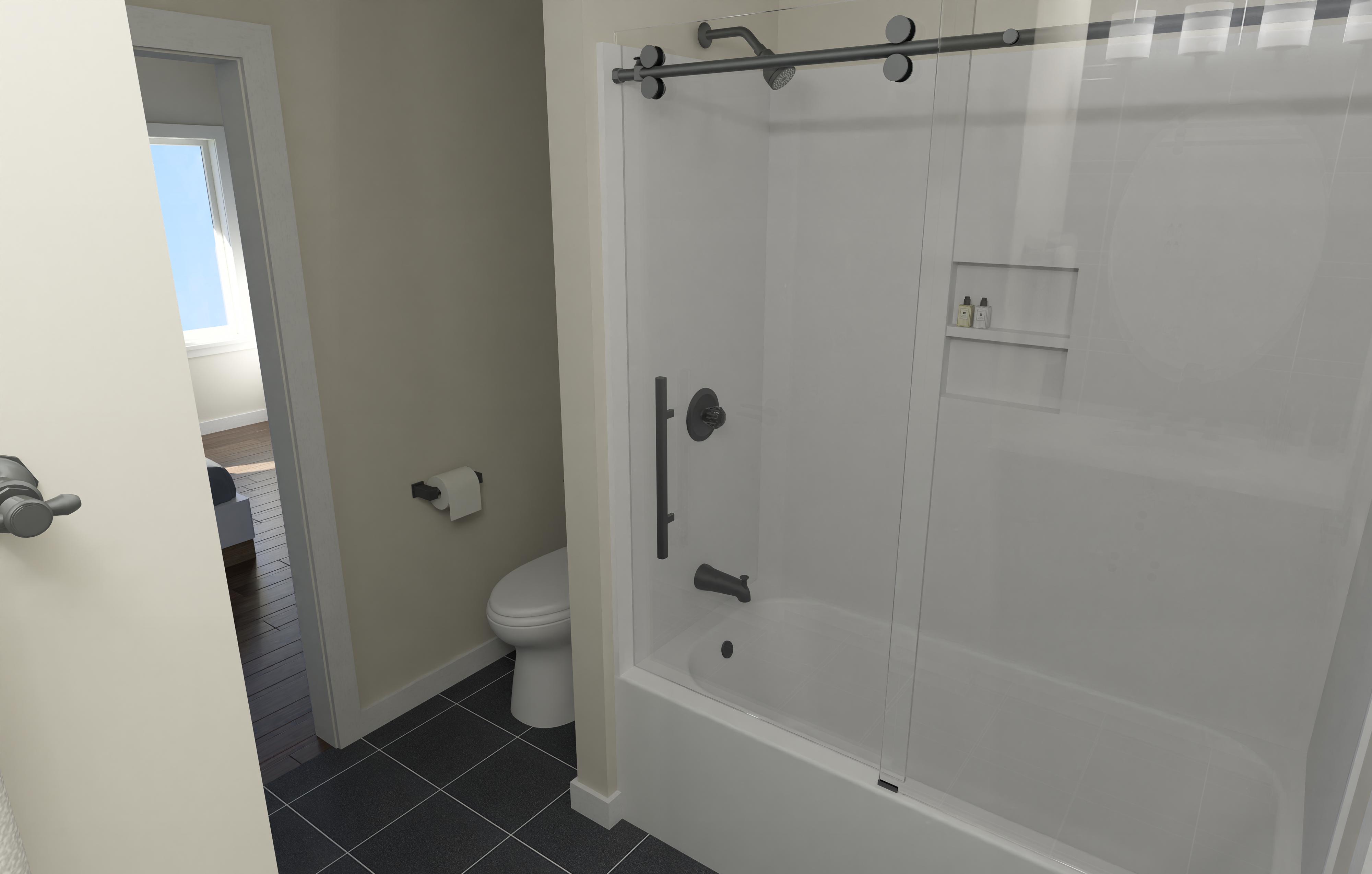 Driveway and garage view