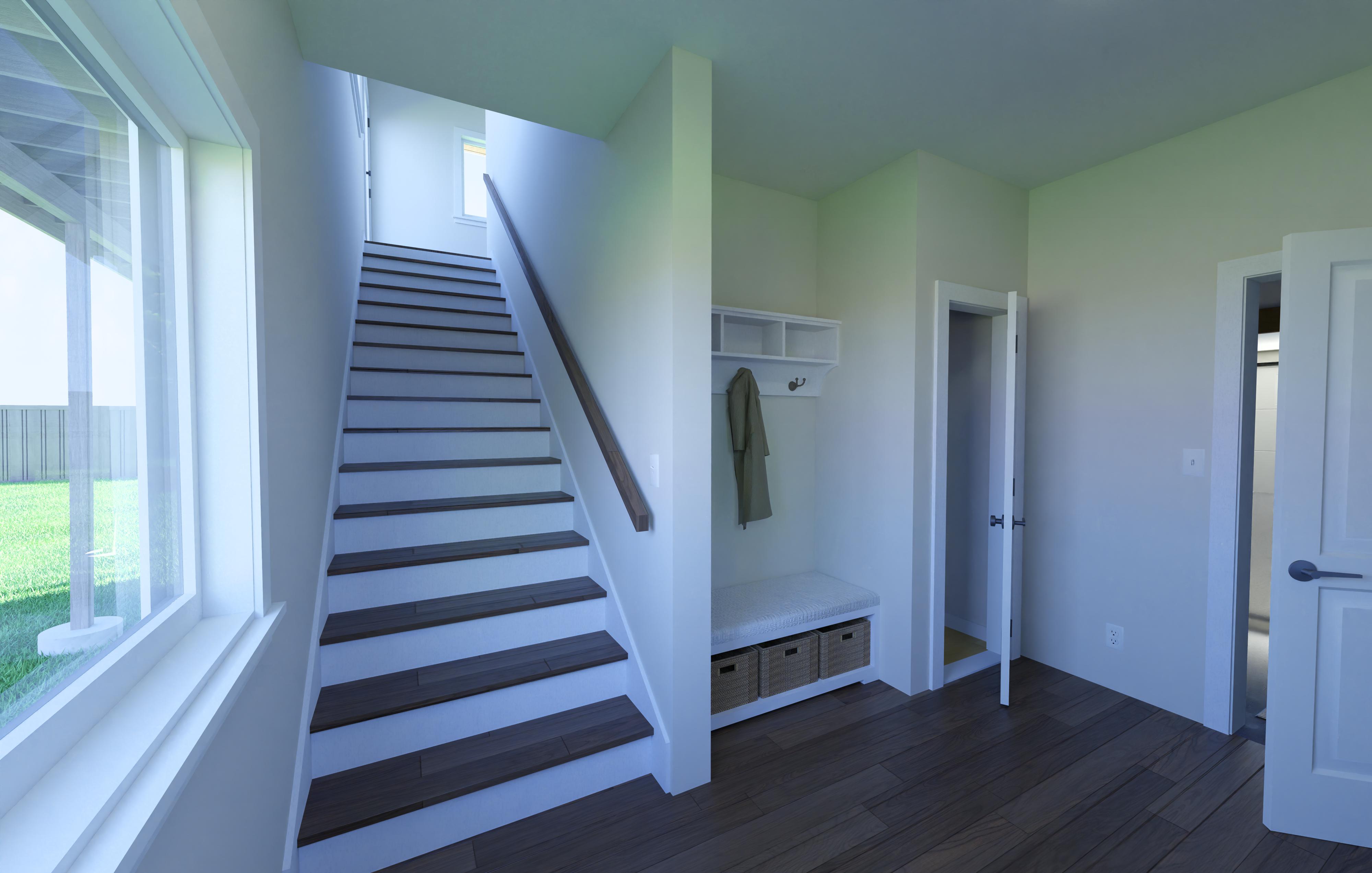 Driveway and garage view