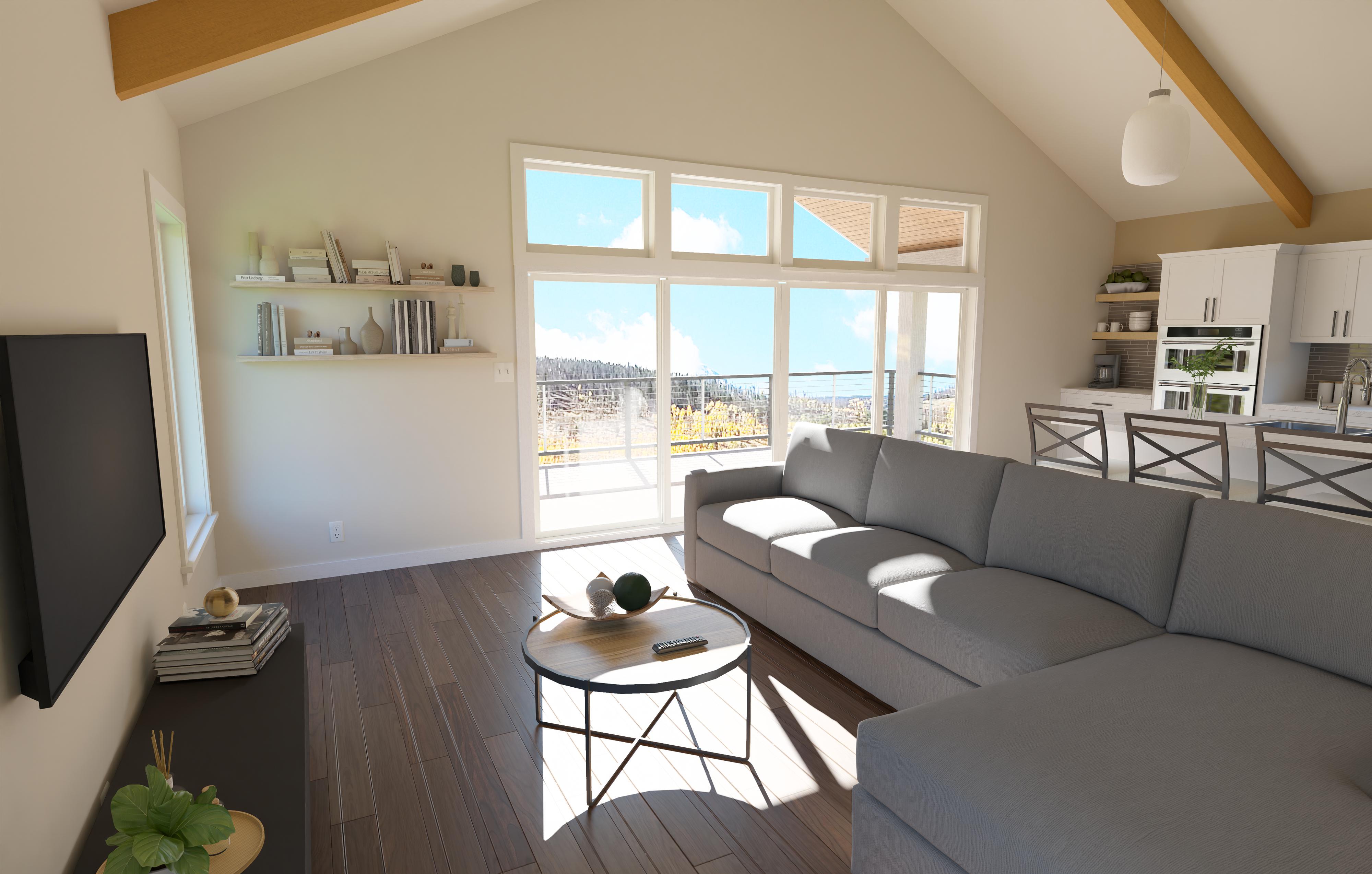 Front elevation of the home