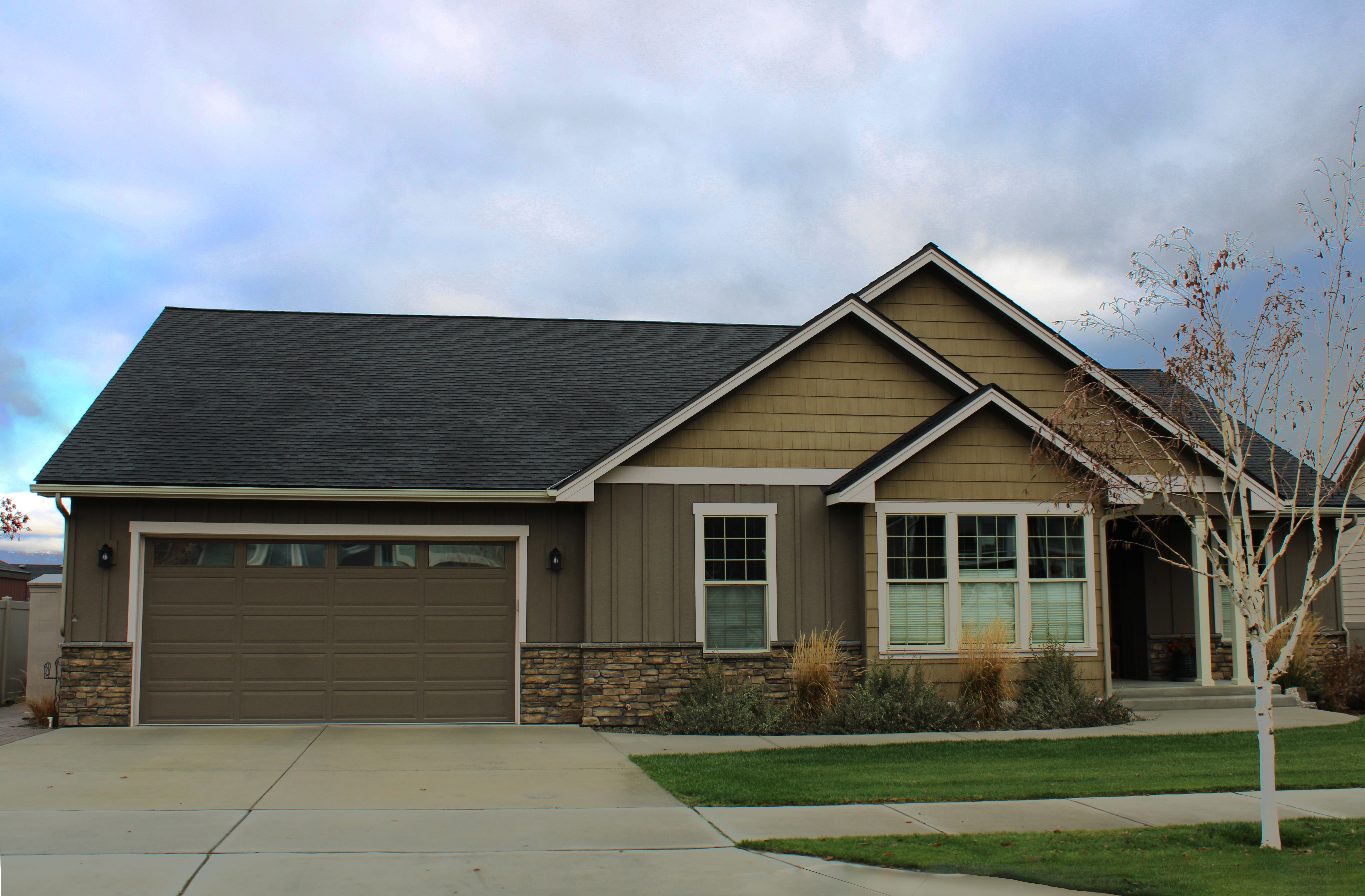 Past custom home project near main road